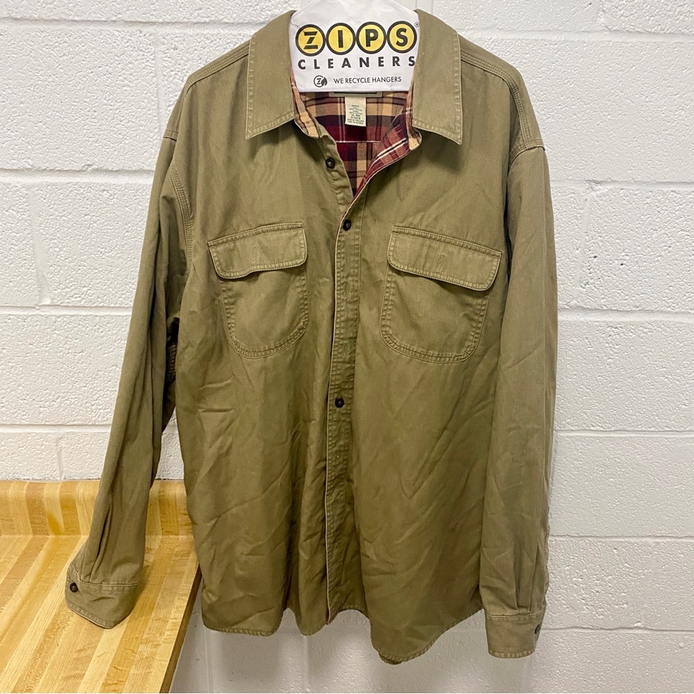 L.L. Bean XL Flannel Lined Button Up Shirt